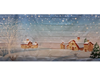 Decor Doek Winter Dorp in Sneeuw PVC