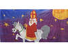 Decor Doek Sinterklaas Sint te Paard