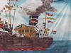 Decor Doek Sinterklaas Stoomboot