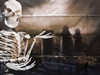 Decor Doek Spooky Skelet PVC