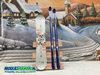 Decor Hekje met Ski - Snowboard