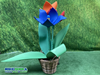 Decoratie Hollandse Tulpen in mand