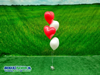 Gronddecoratie 4 Hart Ballonnen