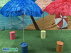 Hawaii Parasol Blauw