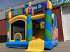 Springkussen Jumpy Happy Party met glijbaan