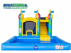 Springkussen Jumpy Happy Party Splash