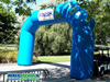 Start en finish Boog Blauw 6x4 meter