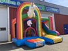 Springkussen Jumpy Unicorn met glijbaan