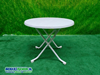 Terras Tafel rond 85 cm Wit