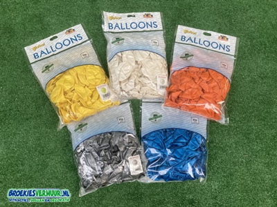 Ballonnen per zak 100 stuks Metallic