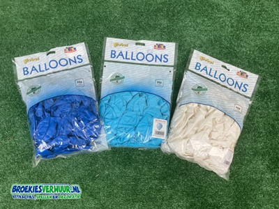 Ballonnen per zak 100 stuks pastel/decoratie
