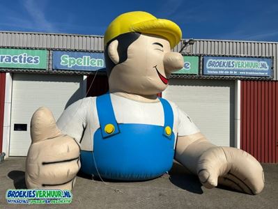 Bouwvakker-Opblaasbaar-Blikvanger-Eyecatcher-Huren-Verhuur-Broekiesverhuur.nl