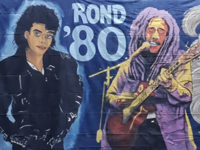 Decor Doek Muziek Rond '80