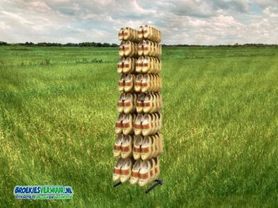 Decoratie Klompenrek