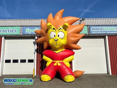 Oranje-Leeuw-Opblaasbaar-Blikvanger-Eyecatcher-Huren-Verhuur-Broekiesverhuur.nl