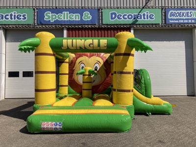 Springkussen Pretcentrum Jungle met Glijbaan Klein