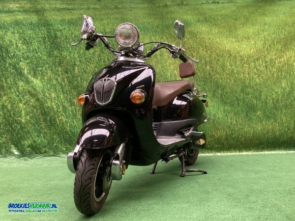 Decoratie Retro Scooter Zwart