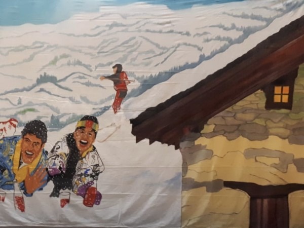 Decor Doek Wintersport Apres Ski 1
