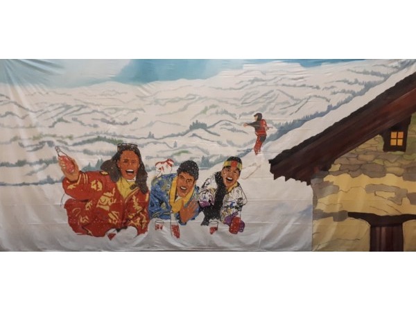 Decor Doek Wintersport Apres Ski 1