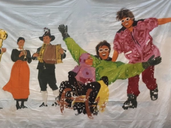 Decor Doek Wintersport Apres Ski 3