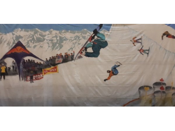 Decor Doek Wintersport Snowboarders