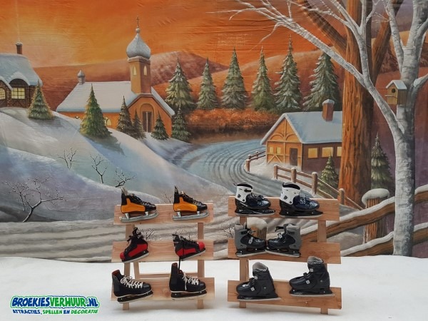 Decor Hekje met Schaatsen