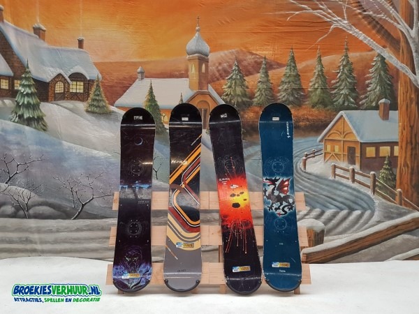 Decor Hekje met Snowboard