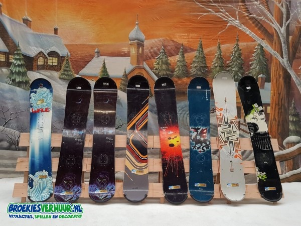 Decor Hekje met Snowboard