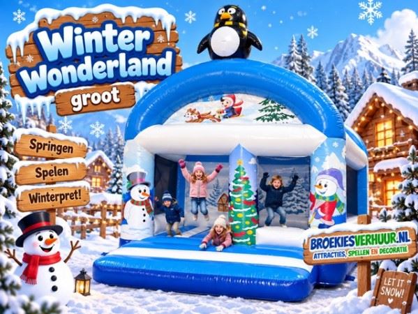 Springkussen-Winter-Wonderland-Groot-Huren-Broekiesverhuur Springkussen-Winter-Wonderland-Groot-Huren-Broekiesverhuur