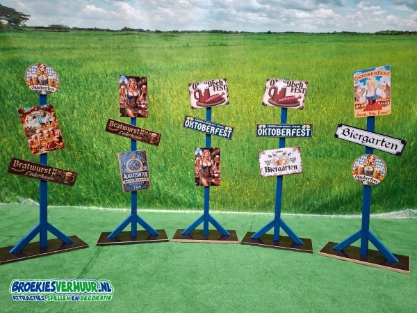 Thema decoratie bordjes Oktoberfest