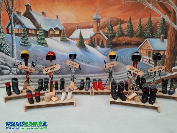Winter Ski Schoen Decor