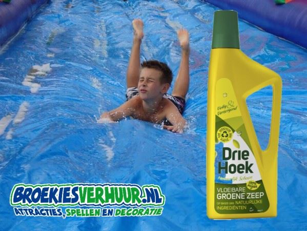 Zeep voor buikglijbaan of tobbedansbaan Zeep voor buikglijbaan of tobbedansbaan